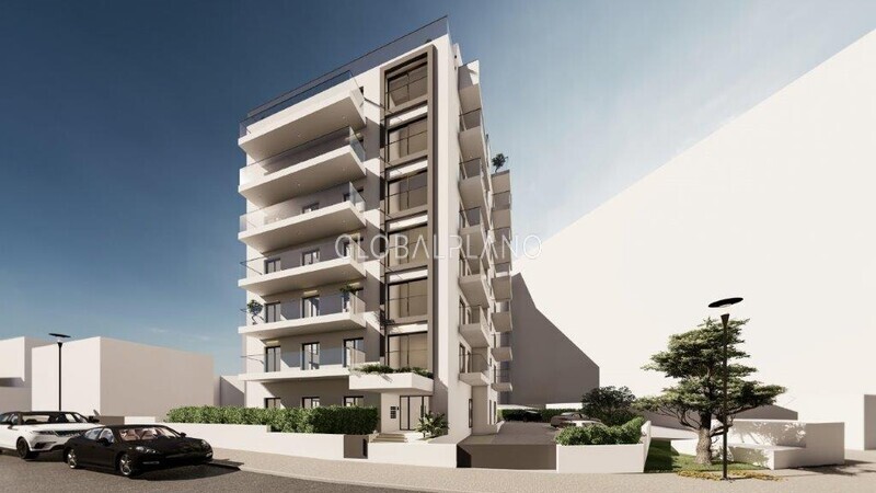 Apartamento novo T2 Praia da Rocha Portimão - equipado, varanda, painéis solares, ar condicionado