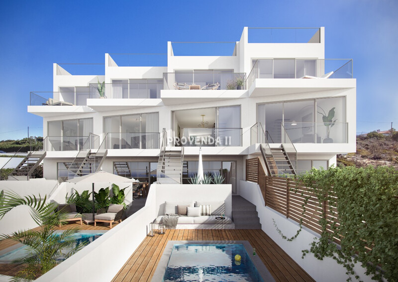 House 2 bedrooms Luxury under construction Monte Clérigo Aljezur - air conditioning, solar panels, terraces, swimming pool, underfloor heating, terrace