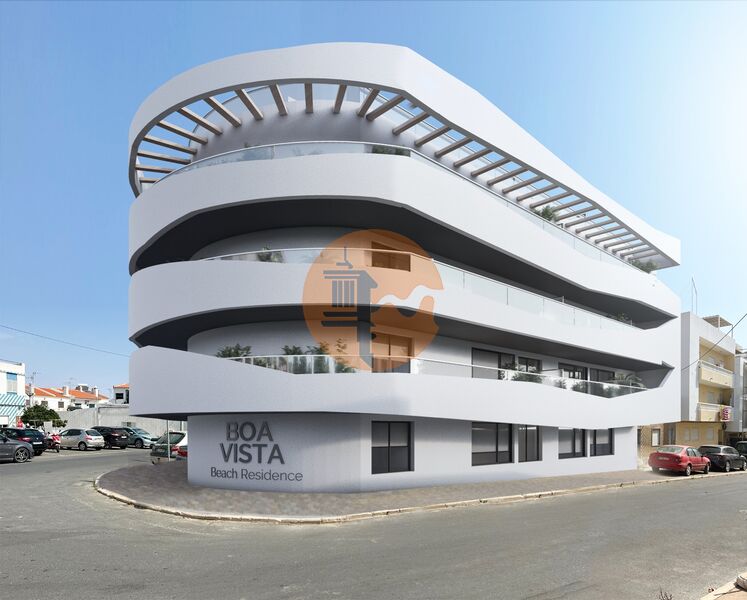 Apartment nieuw near the beach T2 Monte Gordo Vila Real de Santo António - terraces, terrace, balcony, air conditioning