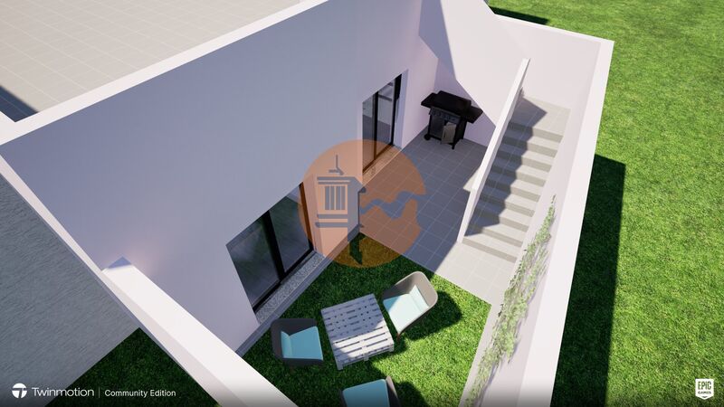 жилой дом одноэтажная в процессе строительства V2 Quelfes Olhão - солнечная панель, экипированная кухня, терраса, двойные стекла