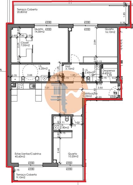 Apartamento T3 Quelfes Olhão - garagem, piscina, terraço, chão flutuante, painéis solares, varanda