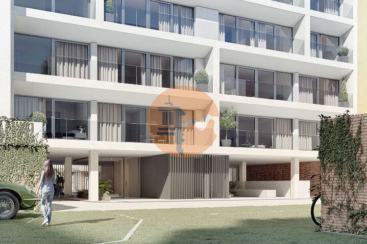 Apartamento novo T1 Armação de Pêra Silves - caldeira, terraços, vidros duplos, varandas, ar condicionado