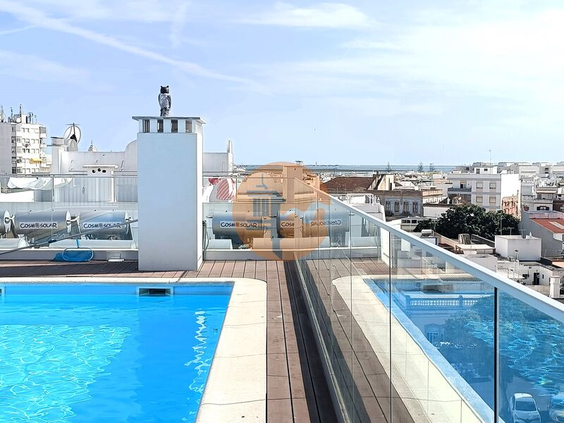 Apartment T3 Modern Baixa Olhão - solar panels, swimming pool, air conditioning, double glazing, equipped, thermal insulation, garden