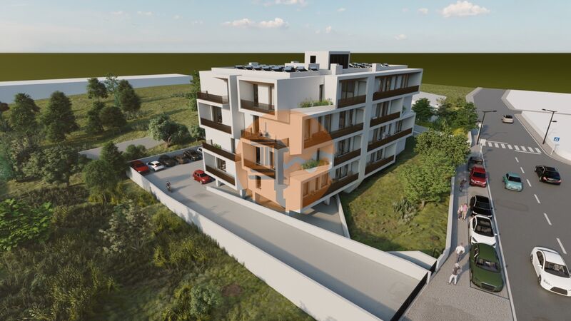 Apartment nuevo under construction T3 Montenegro Faro - terrace, air conditioning, condominium, swimming pool, garage, kitchen, thermal insulation, balcony, garden, central heating, solar panels, double glazing