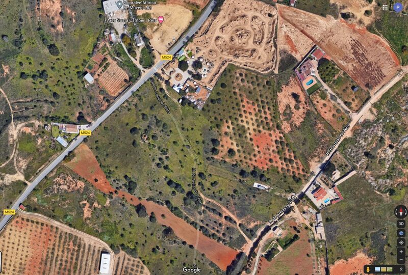 Land Urban/agricultural with 75sqm T2 Pêra Silves - mains water, electricity, water, sea view, good access