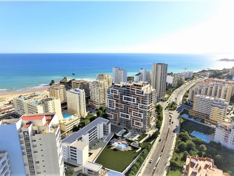 апартаменты T3 новые Praia da Rocha Portimão - веранды, система кондиционирования, сад, терраса, пол с подогревом, вид на море, бассейн, веранда