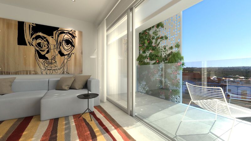 Apartamento novo no centro T4 Lagoa Lagoa (Algarve) - varandas, terraços, arrecadação, jardins, garagem, ar condicionado, painéis solares, piso radiante