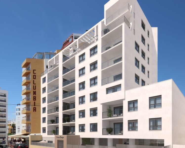 Apartment Modern T1 Portimão - turkish bath, equipped, air conditioning, gated community, swimming pool, balcony, solar panel, balconies, underfloor heating, floating floor