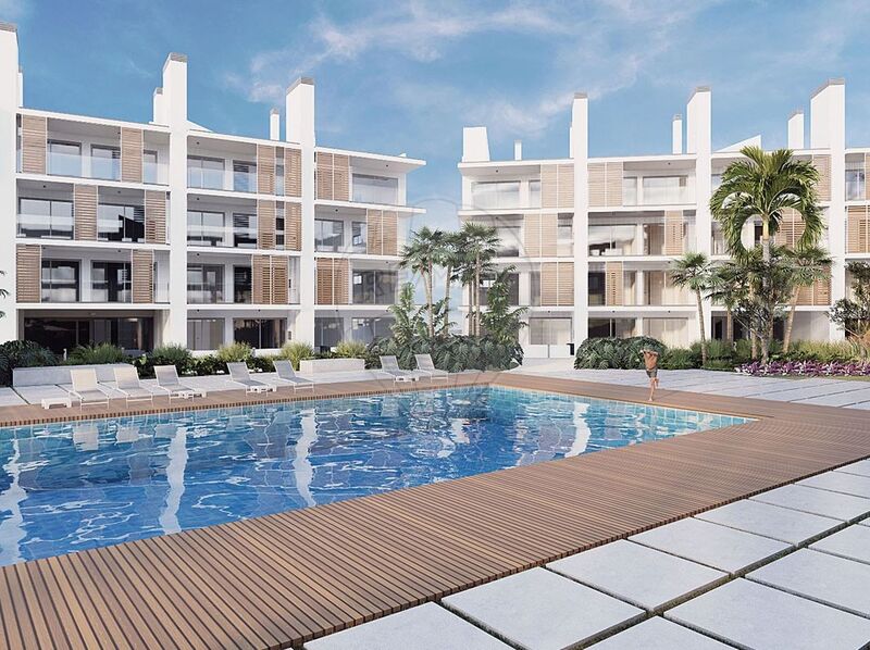 апартаменты T2 Duplex Albufeira - сад, барбекю, бассейн, экипирован, веранда, частный кондоминиум, солнечные панели, система кондиционирования, терраса