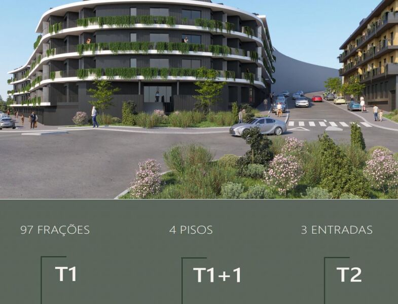 Apartment T2 Paranhos Porto - terraces, parking space, balconies, balcony, terrace, garage